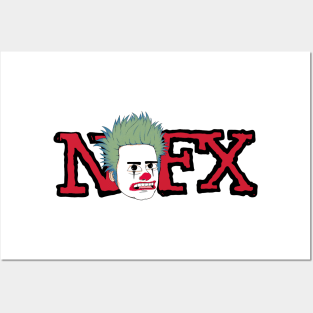 NOFX band merch funny cartoon style design Posters and Art